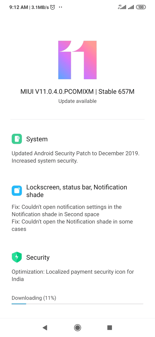 New Redmi Note 8 update