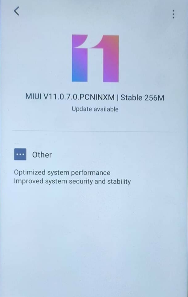 New Redmi 8 update