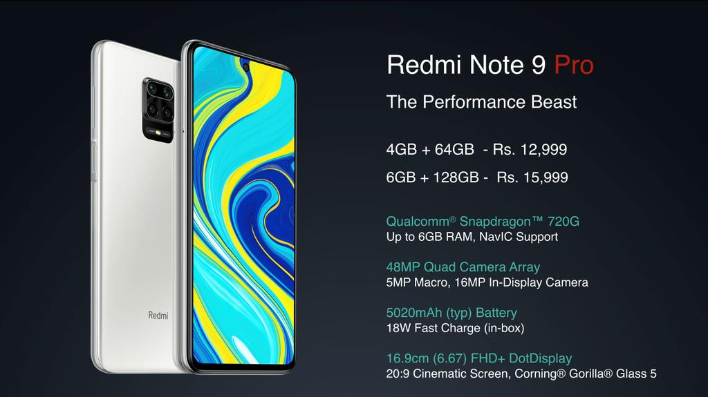 Redmi Note 9 Pro price