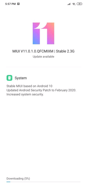 Mi 9 lite android 10