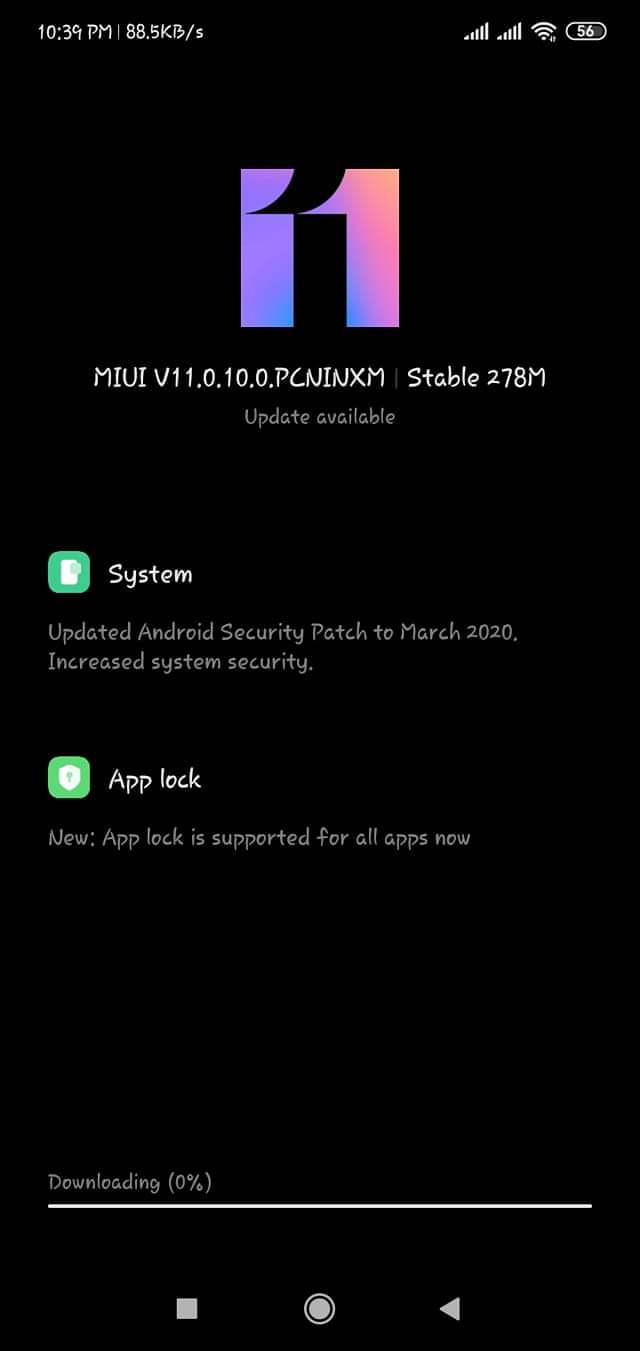 New Redmi Note 8 update