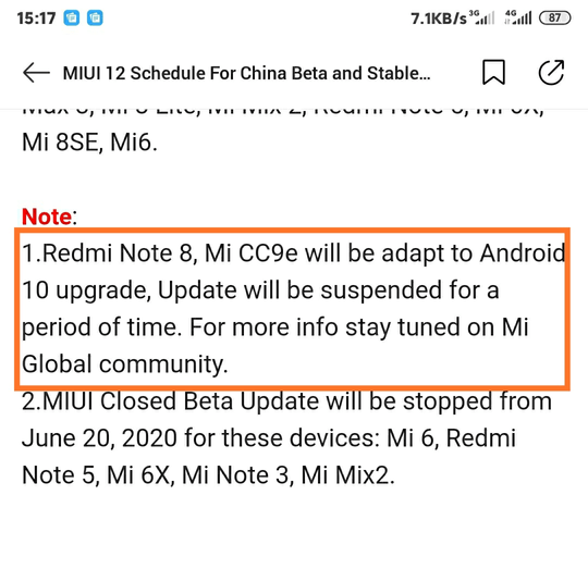 Why Redmi Note 8 isn't participating in MIUI 12 Closed beta testing.