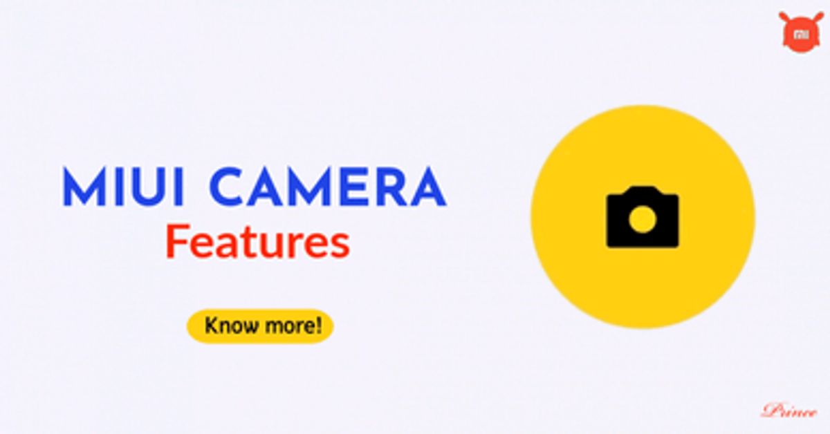 Camera features