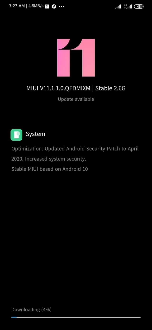 Mi cc9 pro Android 10 update