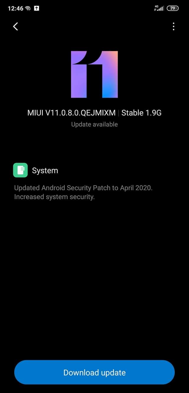New Pocophone F1 Global stable update
Miui 11.0.8.0 QEJMIXM