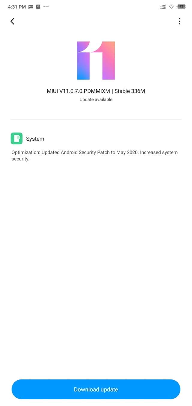 New Redmi 6 Pro Global stable update