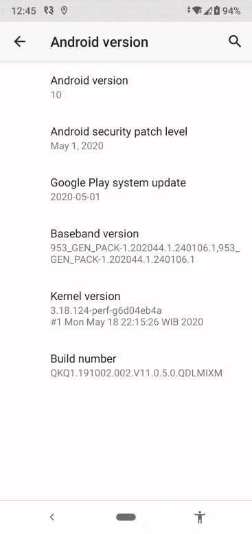 Android 10 update for mi a2 lite units