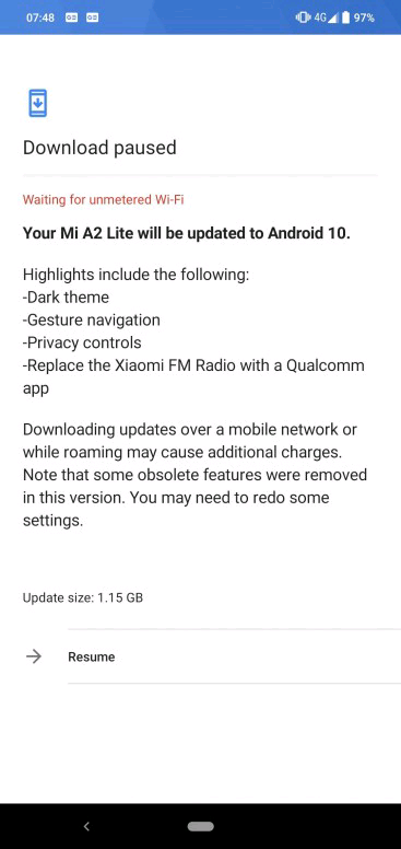 Android 10 for Mi A2 lite