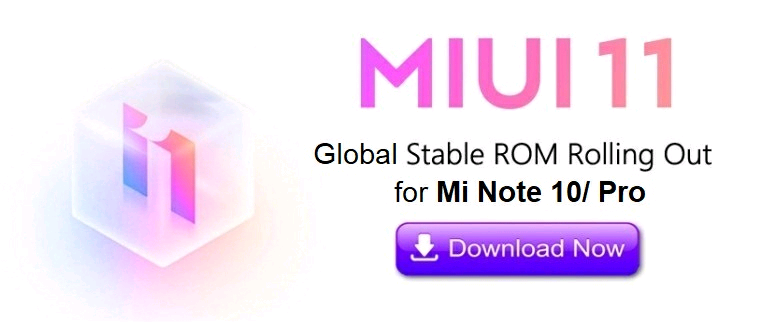 Download Mi Note 10 MIUI 11.1.2.0 QFDMIXM Global stable ROM 