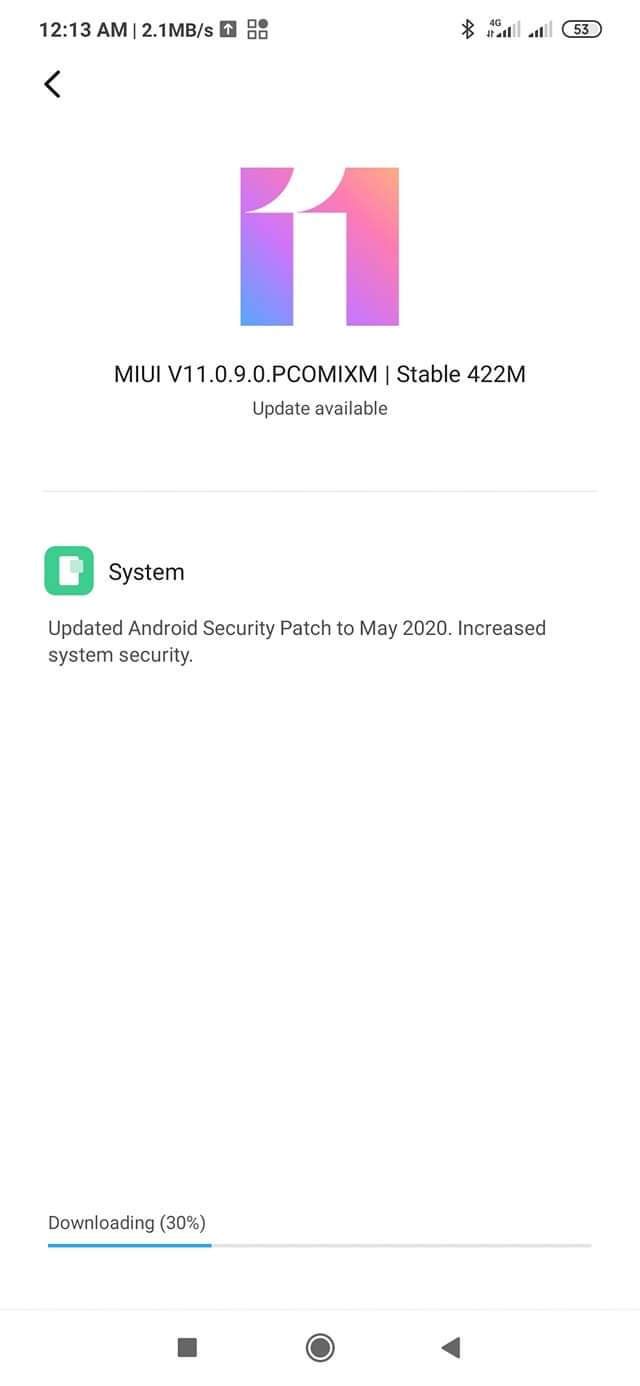 Global Stable update for the Redmi Note 8
 MIUI 11.0.9.0 PCOMIXM 