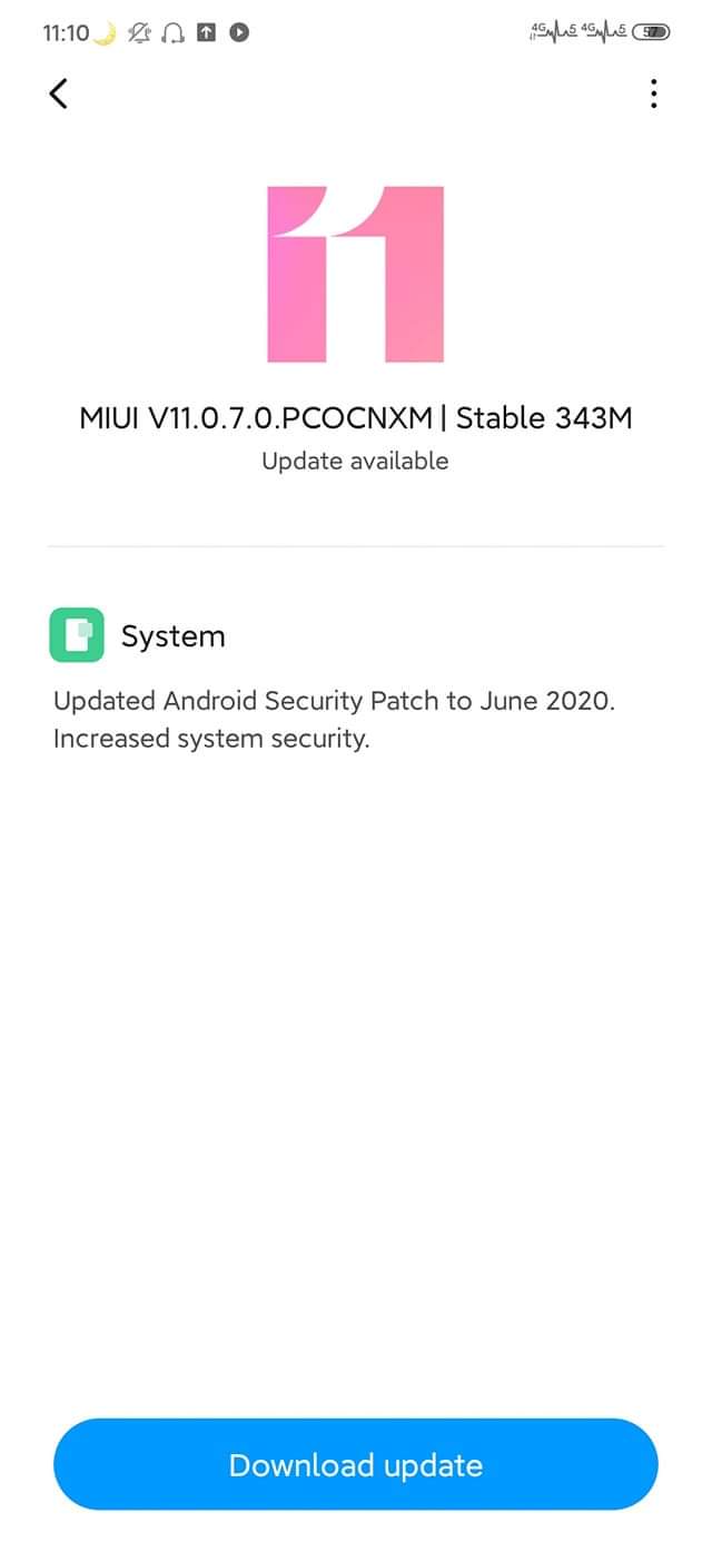 Redmi Note 8 Stable update - MIUI 11.0.7.0 PCOCNXM