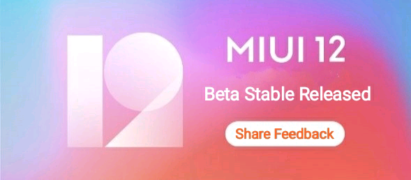 Stable Beta MIUI 12 update