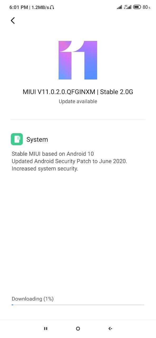 Latest POCO X2 Global stable update - MIUI 11.0.11.0 QGHINXM
