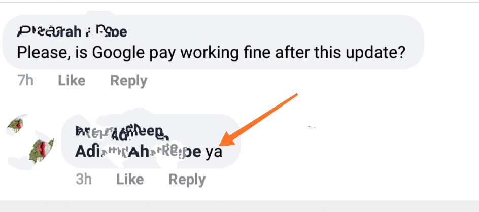 Contactless payment via Google pay