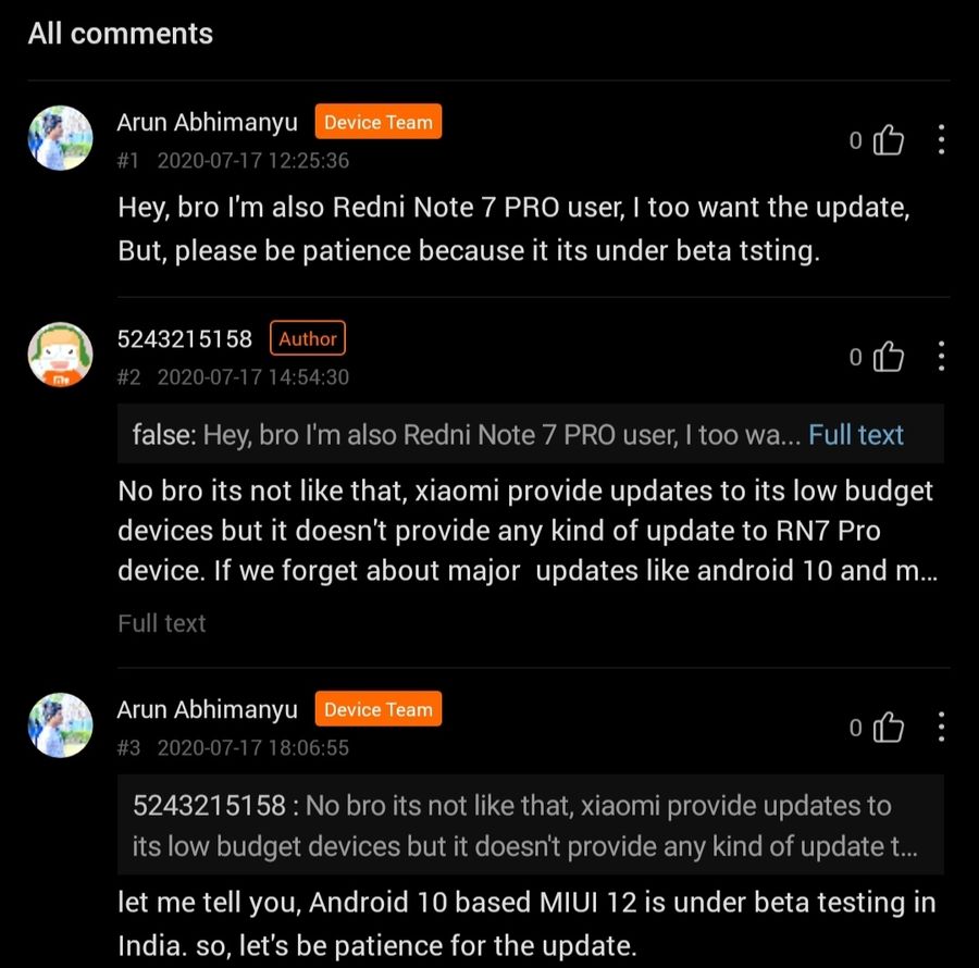 Global Redmi Note 7 pro Android 10