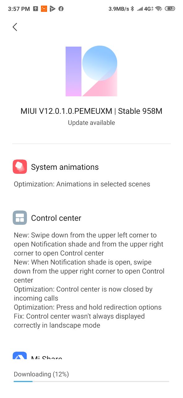 Stable MIUI 12 update for mi mix 3 5g