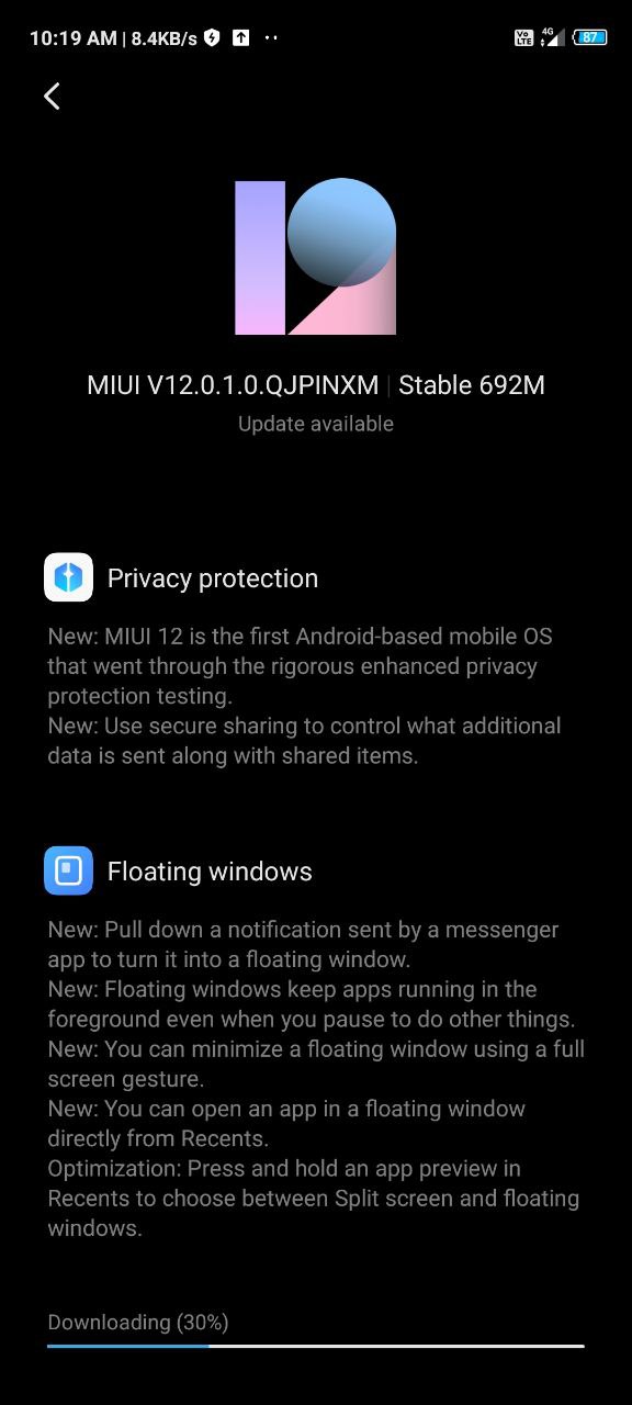 Stable MIUI 12 update for the POCO M2 Pro