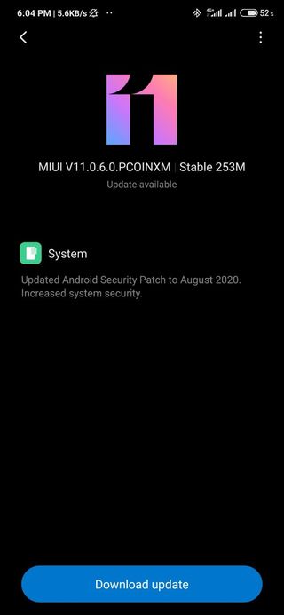 New Stable update for the Redmi Note 8