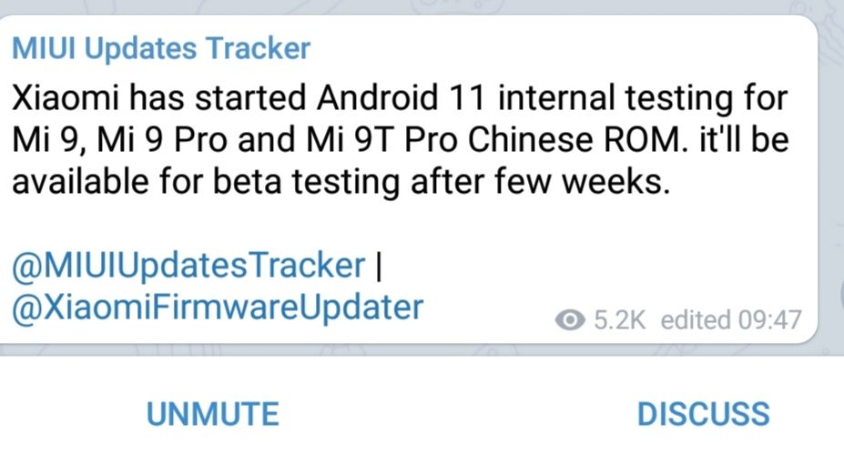 Android 11 internally