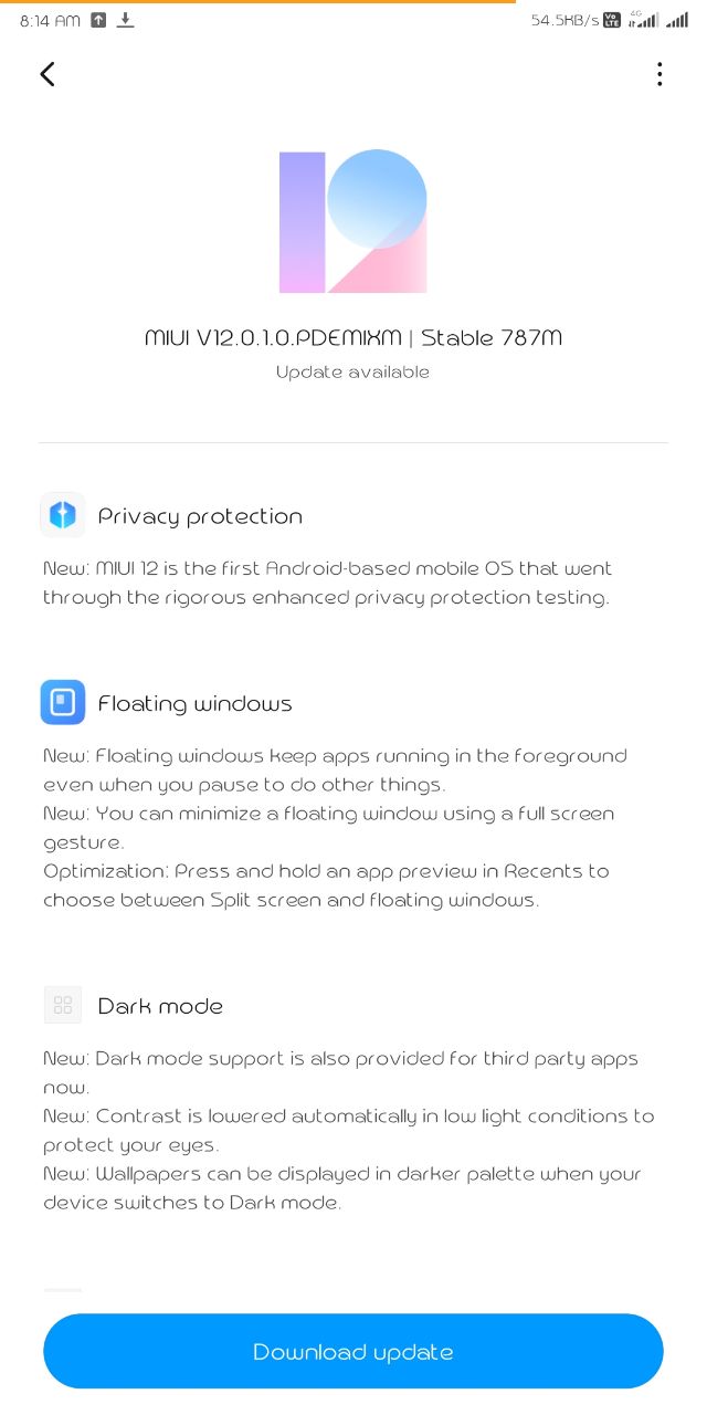 Stable MIUI 12 update for the mi mix 2
New Mi 8 update