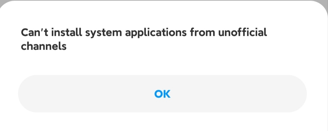 Gallery App error message