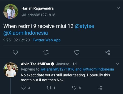 Global Stable MIUI 12 update for the Redmi 9