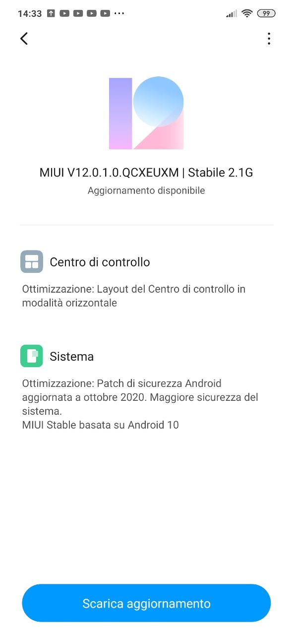 MIUI 12 update for Redmi Note 8T in Europe