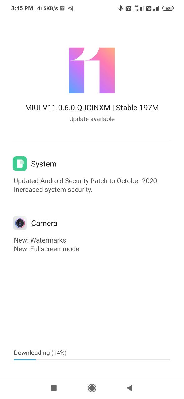 New MIUI 12 update for Redmi 6 Pro