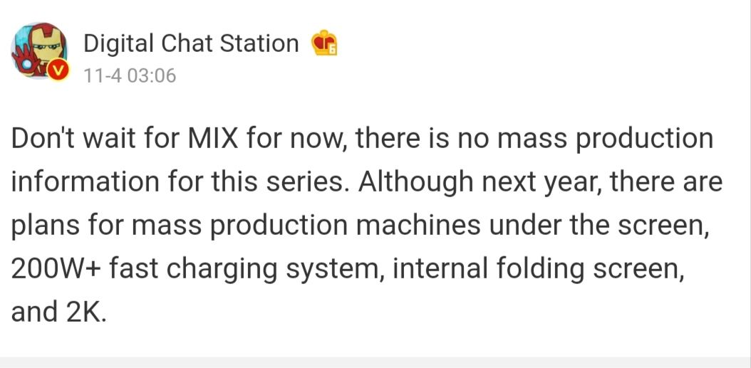 Xiaomi Mi mix 4