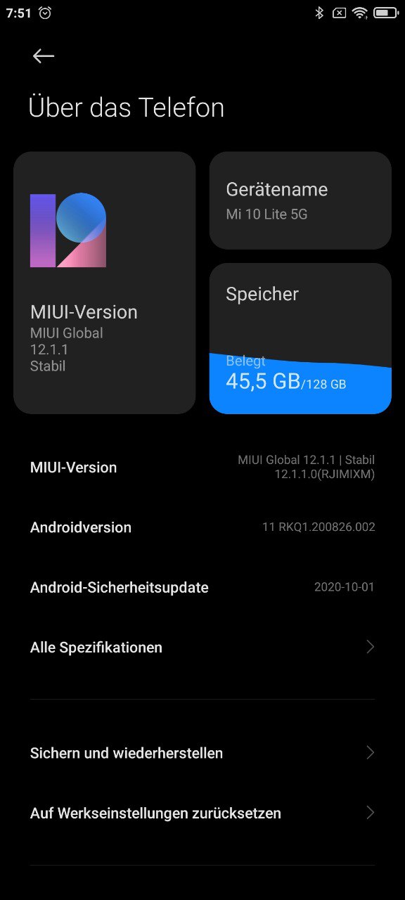Stable Android 11 update for the Mi 10 Lite