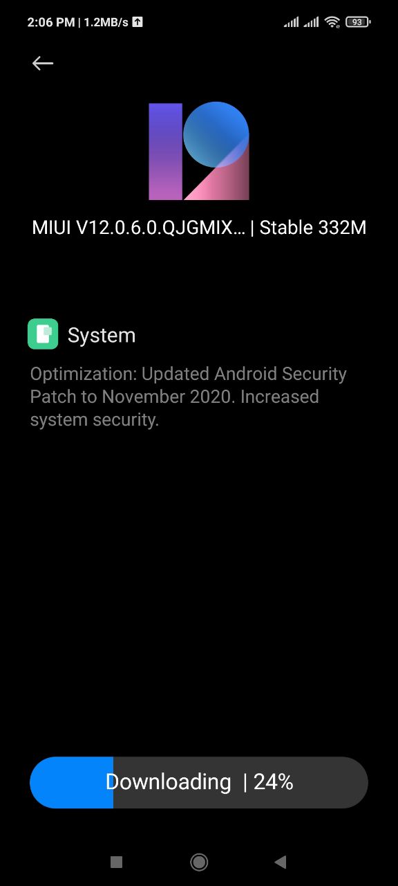 New stable update for the Poco X3 NFC
