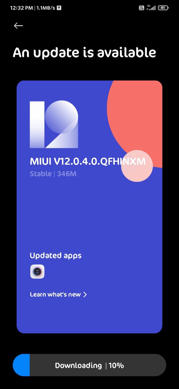 New Redmi Note 7 Pro stable update