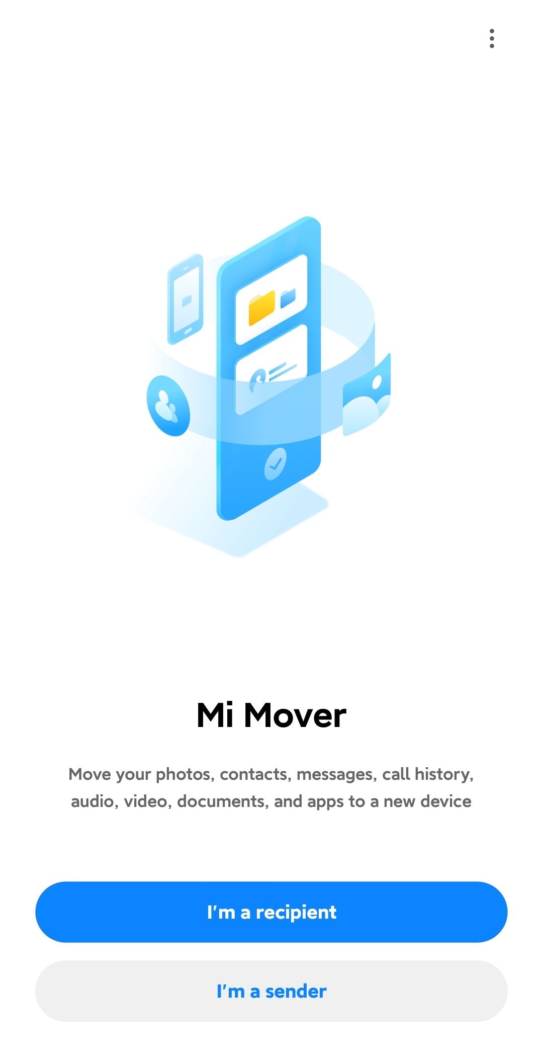 Mi Mover App: how to transfer data to a new Xiaomi phone