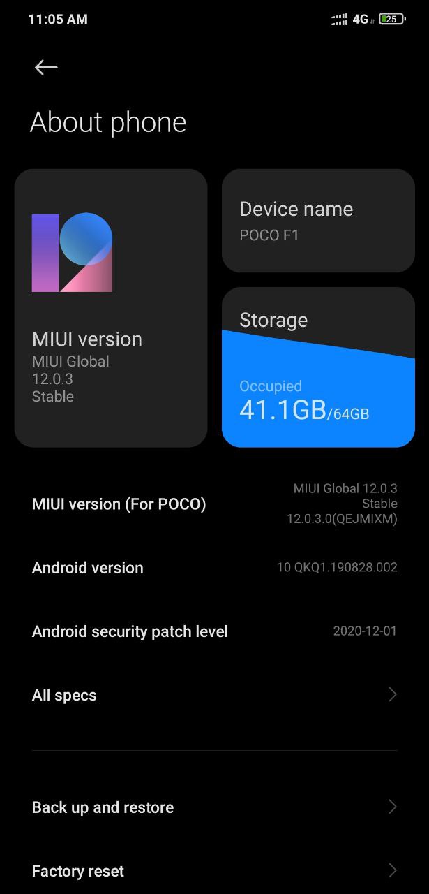 New stable update for Poco F1