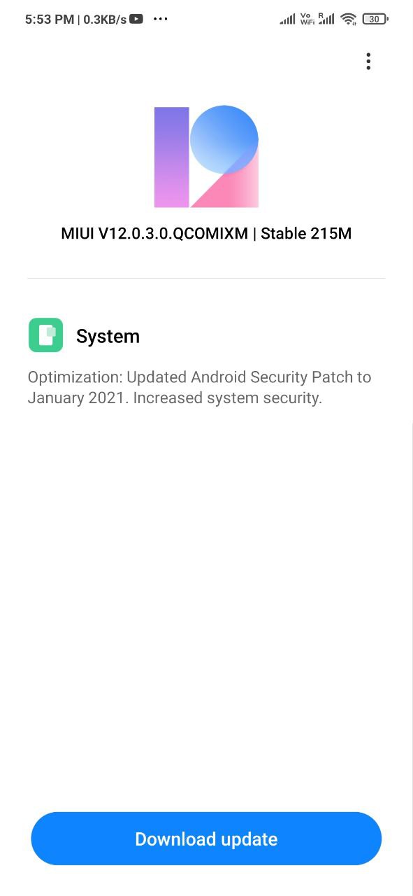 New Redmi Note 8 MIUI 12 update