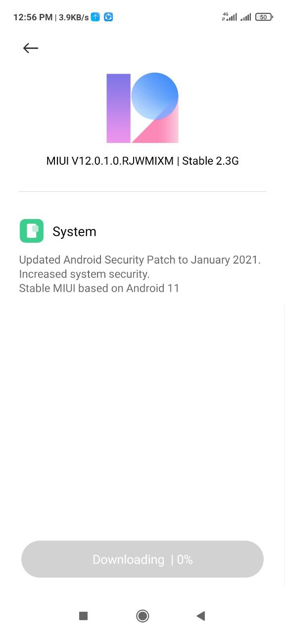 Android 11 update for the Redmi Note 9S