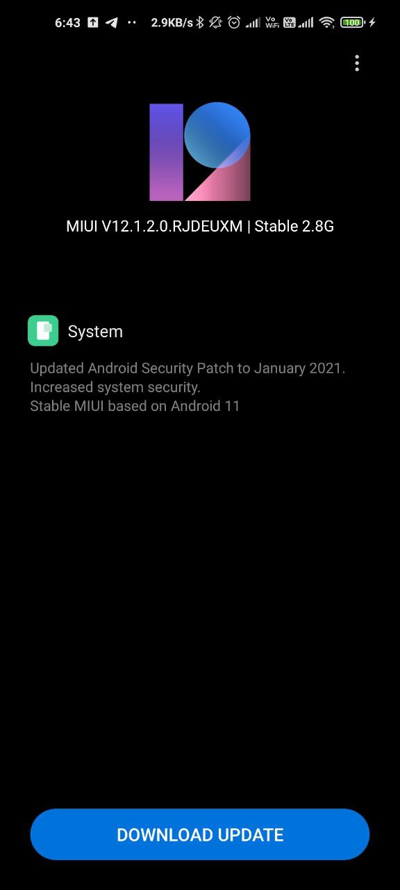 MIUI 12 based Android 11 update for the mi 10t/pro