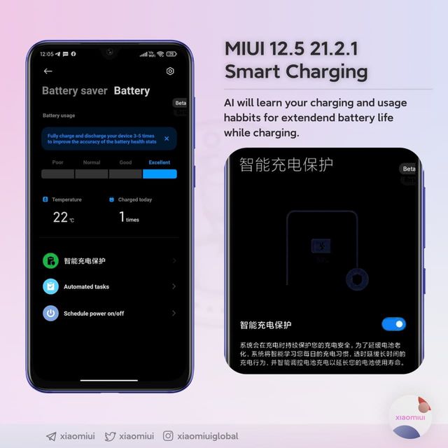 New AI smart charging feature
