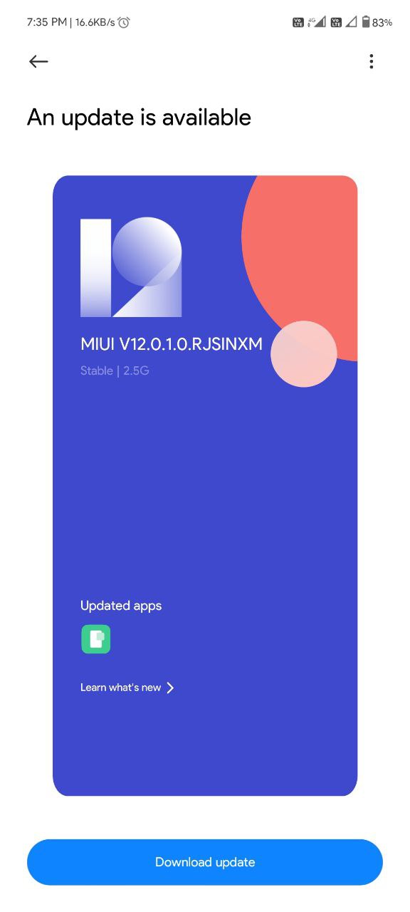 Android 11 update for the Mi 10i
