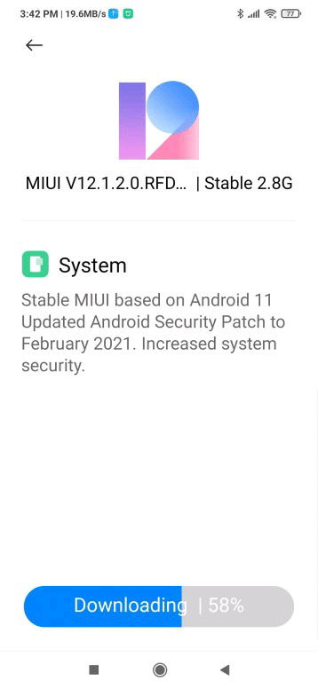 Android 11-based MIUI 12 update for the Mi Note 10 / Pro