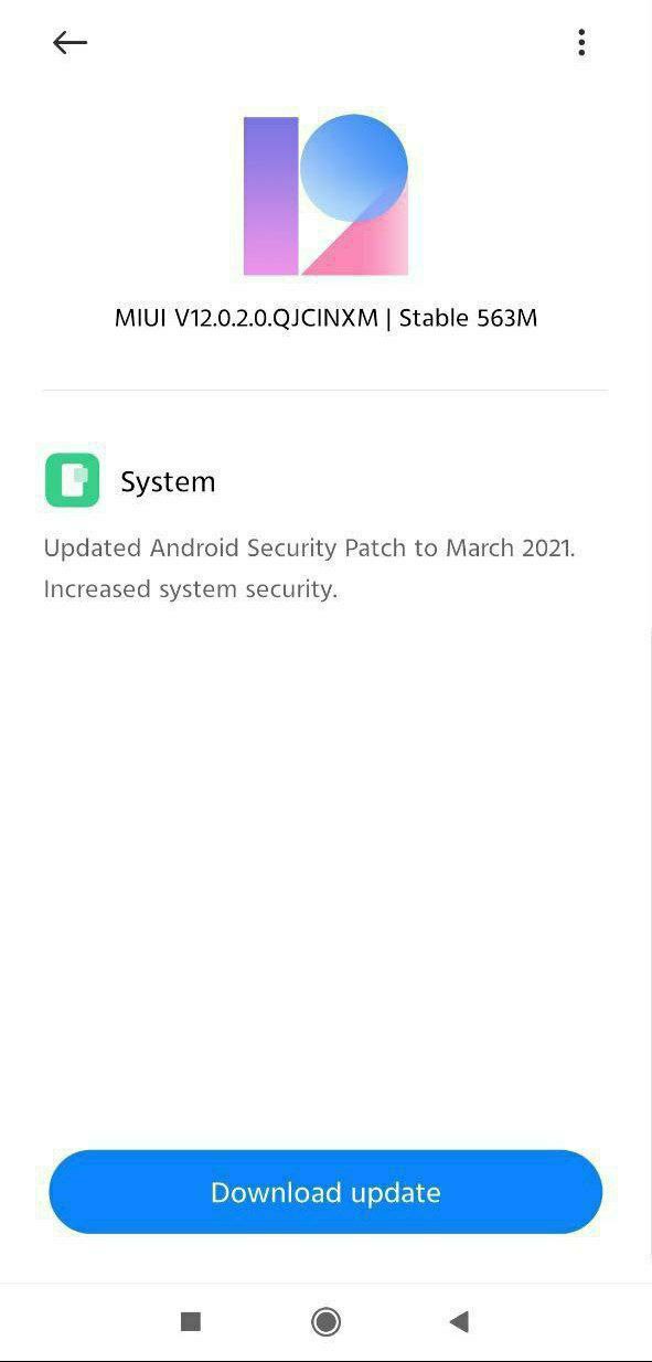 March security patch update for Redmi 9 prime