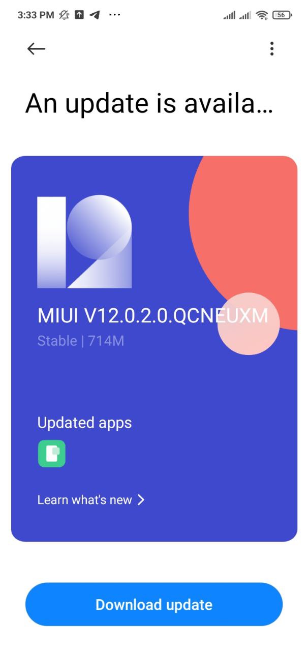 New update for the Redmi 9 and redmi 8