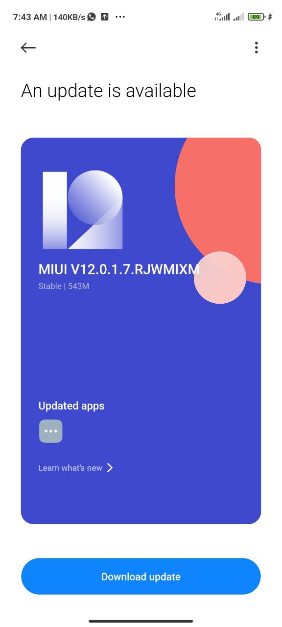 New Redmi Note 9S Android 11 update