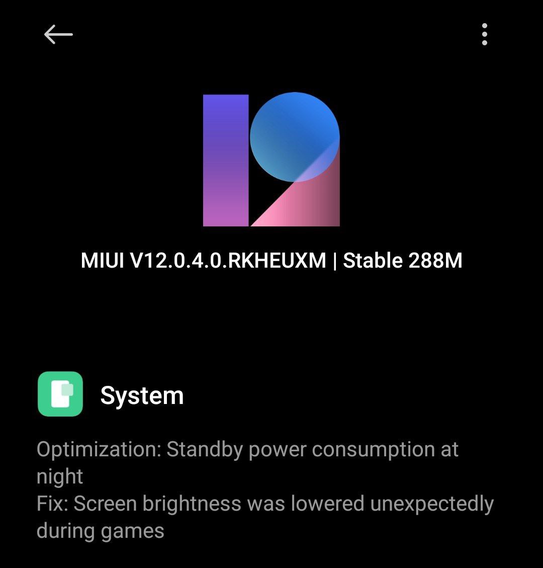 New stable POCO F3 update