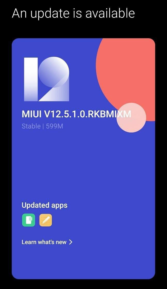 Xiaomi Mi 11 global stable MIUI 12.5 update 