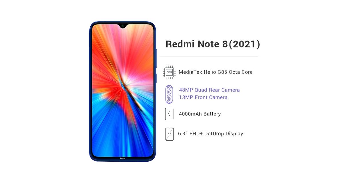 Redmi Note 8 2021 price