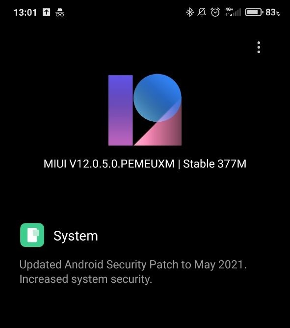 May Android security patch update for mi mix 3 5G