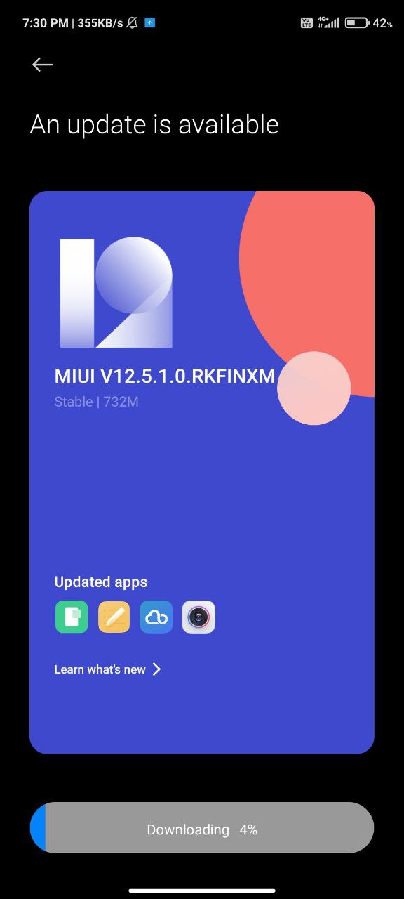 Redmi Note 10 Pro global MIUI 12.5 update