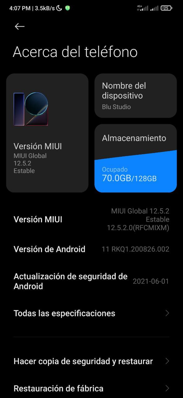 Xiaomi Mi 9 Lite Android 11