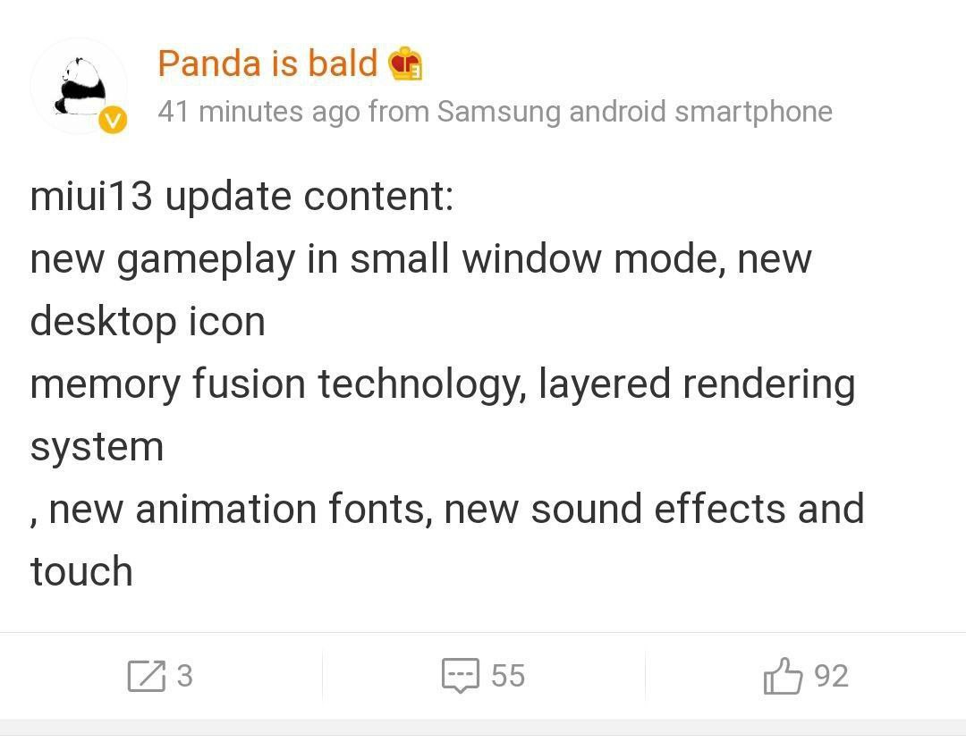 Features of MIUI 13